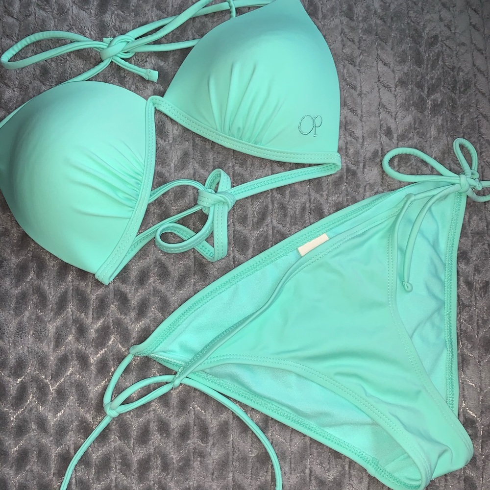 Op bathing suit TOP in mint green